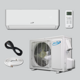 Air-Con Blue Series 4 18000 BTU 22 SEER Mini Split Air Conditioner 15ft Lineset & Wiring - ALPCI/EM4H4E18
