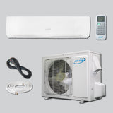 Air-Con Eclipse Series 30000 BTU 18.9 SEER Ductless Mini Split Air Conditioner 15ft Lineset & Wiring - ASPCI/EM4H4S30