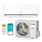 Turbro 12,000 BTU WiFi Ductless Mini Split AC with Heat Pump - Backyard Provider