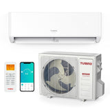 Turbro 12,000 BTU WiFi Ductless Mini Split AC with Heat Pump - Backyard Provider