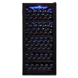 Whynter 124 Bottle Freestanding Wine Cooler FWC-1201BB