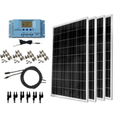 WindyNation 400 Watt Solar Panel Kit With LCD Charge Controller New - SOK-400WP-P30L