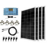 WindyNation 400 Watt Solar Panel Kit With LCD Charge Controller New - SOK-400WP-P30L