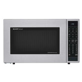 SHARP 1.5 cu. ft. 900W Sharp Stainless Steel Carousel Convection + Microwave Oven - SMC1585BS-KT