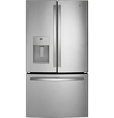 GE APPLIANCES GYE21JYMFS GE(R) ENERGY STAR(R) 20.6 Cu. Ft. Fingerprint Resistant Counter-Depth French-Door Refrigerator - GYE21JYMFS-KT