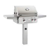 AOG T-Series 24-Inch 2-Burner Gas Grill On In-Ground Post With Rotisserie - 24NGT