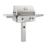 AOG T-Series 24-Inch 2-Burner Gas Grill On In-Ground Post With Rotisserie - 24NGT