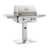 AOG L-Series 24-Inch 2-Burner Gas Grill On Pedestal With Rotisserie - 24NPL