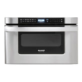 SHARP in. 1.2 cu. ft. 950W Sharp Easy Open Stainless Steel Microwave Drawer - KB6524PSY-KT