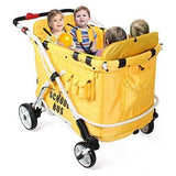 WonderFold Baby MJ06 Multi-Purpose Folding Kids School Bus Quad Stroller Wagon New
