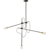 Workstead 3 Arm Industrial Chandelier - WS-IND-C-HB-110