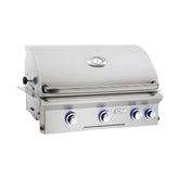AOG L-Series 30-Inch 3-Burner Built-In Gas Grill With Rotisserie - 30NBL