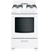 HOTPOINT 24" Front-Control Free-Standing Gas Range with Large Window - RGAS300DMWW-KT