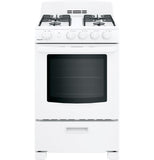 HOTPOINT 24" Front-Control Free-Standing Gas Range with Large Window - RGAS300DMWW-KT