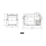 31.7QT JP30 12V APP Controlled Refrigerator Portable Fridge Freezer | ICECO