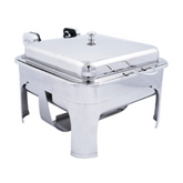 Spring USA 3374-6 Suite Server, Rctnglr w/ Stand, SS, 15-3/8"x 15-3/8", 6 Qt - SP33746