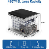 BODEGAcooler Portable Refridgerator 48Qt/45L with a Basket - BD45