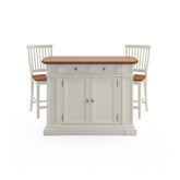 Homestyles Americana Off-White Kitchen Island Set 5002-948.