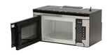 SHARP 1.5 cu. ft. 1000W Sharp Stainless Steel Over-the-Range Carousel Microwave Oven - R1514TY-KT