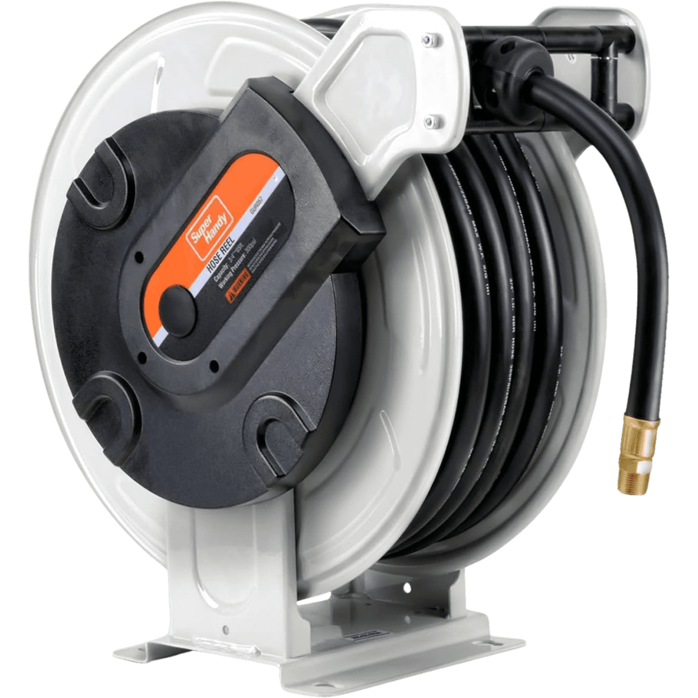 Super Handy GUR057 Dual Arm Retractable Fuel Hose Reel 3/4" x 65', 3/4" NPT Connections New