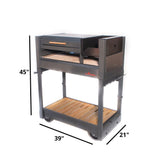 Tromen 39 Inch Freestanding Open Fire Argentine Grill - CRIOLLA