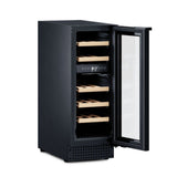 Dometic 12-inch dual-zone freestanding wine cooler, 18 bottles - D18B