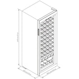 Dometic 19-inch Single-zone Freestanding wine cooler, 55 bottles - C55F