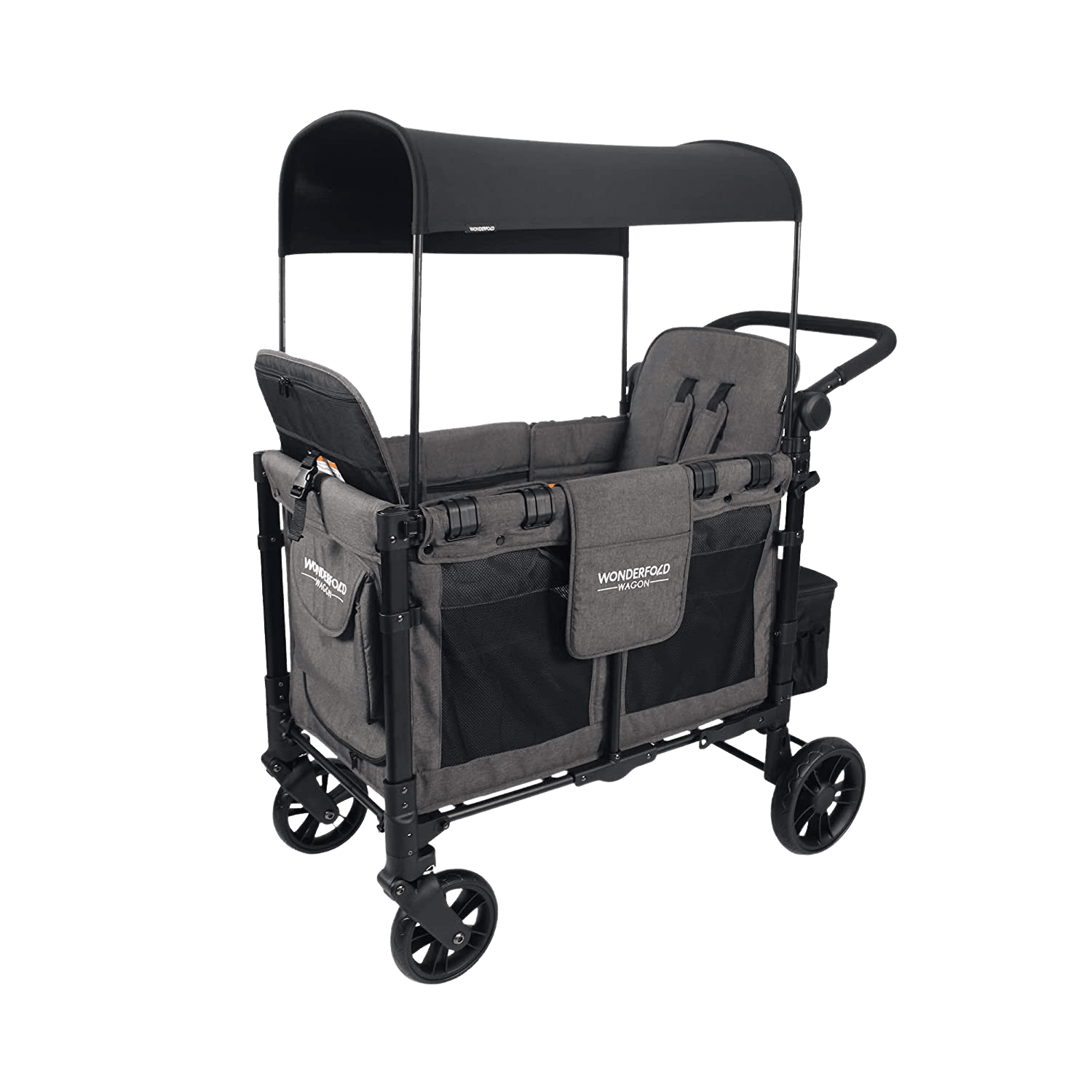 WonderFold W2 Elite Push/Pull 2-Passenger Stroller Wagon Gray New