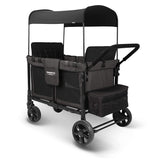 WonderFold W4 Elite Push/Pull 4-Passenger Quad Stroller Wagon Black New