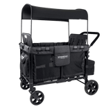 WonderFold W4 Elite Push/Pull 4-Passenger Quad Stroller Wagon Black New