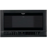 SHARP 1.5 cu. ft. 1100W Black Sharp Over-the-Counter Carousel Microwave Oven - R1210TY-KT