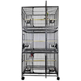A&E 36"x24" Triple Stack Bird Cage - 3624-3 Platinum