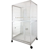 A&E 40"x30" Extra Large Flight Cage - 4030FL White