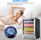 BODEGA Beverage Refrigerator 24 Inch 180 Cans Beer Fridge - YC-150C