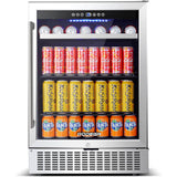 BODEGA Beverage Refrigerator 24 Inch 180 Cans Beer Fridge - YC-150C