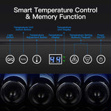 BODEGAcooler 24" Free Standing 154 Bottles Wine Cooler Single Zone - 408A