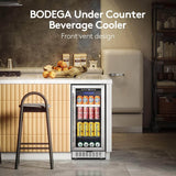 BODEGA Beverage Refrigerator Cooler 15 inch 100 Cans
