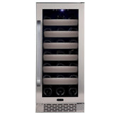 Whynter Elite 33 Bottle Seamless Stainless Steel Door Wine Cooler BWR-331SL