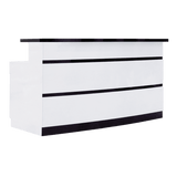 Whale Spa - LUX BW Stripes Reception Desk