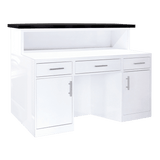 Whale Spa - LUX BW Stripes Reception Desk