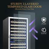 BODEGAcooler 24" Large Capacity 154 Bottles Wine Cooler Dual Zone - YC-408C
