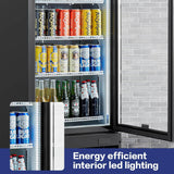 BODEGAcooler Commercial Glass Door Display Refrigerator Merchandiser 12.5 Cu. Ft - SS-P360WD