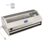 Awoco Stainless Steel Super Power 2 Speeds Commercial Indoor Air Curtain, 120V Unheated with an Easy-Install Magnetic Door Switch - FM1506-SS