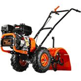 Super Handy GUO116 Rear Tine Tiller Cultivator 16” Width 12" Depth 7HP 209cc 4 Stroke Gas Motor 12 Steel Adjustable Tines New