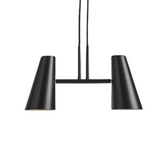 Woud Cono Pendant with 2 Shades