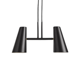 Woud Cono Pendant with 2 Shades