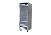 Kool-It KBSR-1G | 27" Wide 1 Glass Door Bottom Mount Reach-In Refrigerator - KBSR-1G