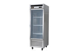 Kool-It KBSR-1G | 27" Wide 1 Glass Door Bottom Mount Reach-In Refrigerator - KBSR-1G