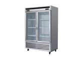 Kool-It KBSR-2G | 54" Wide 2 Glass Door Bottom Mount Reach-In Refrigerator - KBSR-2G