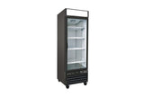 Kool-It KGF-23 | 27" Wide 1 Swing Door Black Merchandiser Freezer - KGF-23